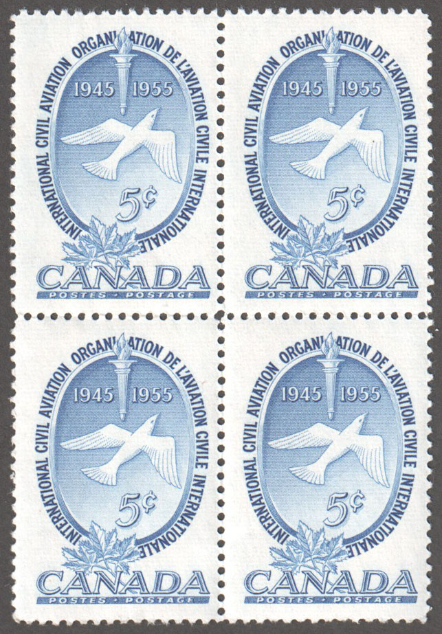Canada Scott 354 MNH Block - Click Image to Close